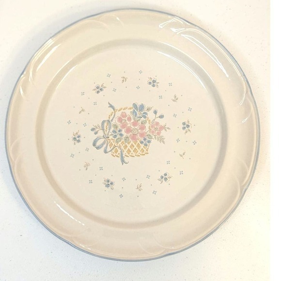 Country Basket‎ Collection 12" Serving Plate Stoneware Country Kitchen Japan - Picture 1 of 4